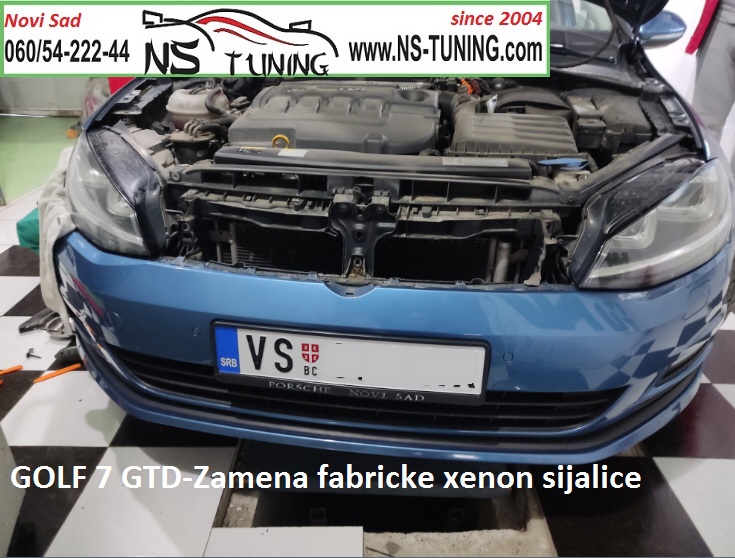 zamena sijalice xenon d3s vw golf 7 gtd gti novi sad ns tuning ksenoni